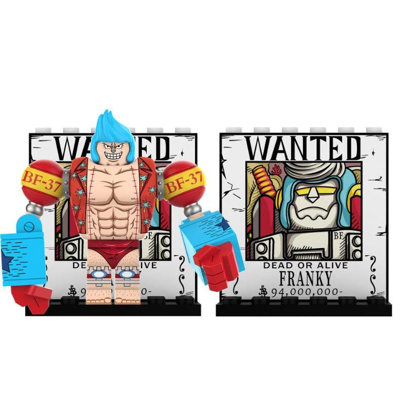 Franky One Piece - Klemmbaustein Custom Minifigur MOC