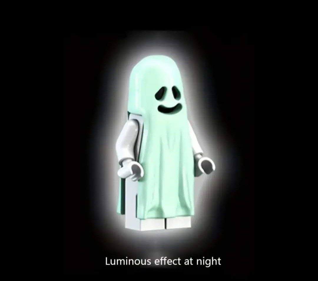 Geist (leuchtet im Dunkeln) Klemmbaustein Custom Minifigur MOC