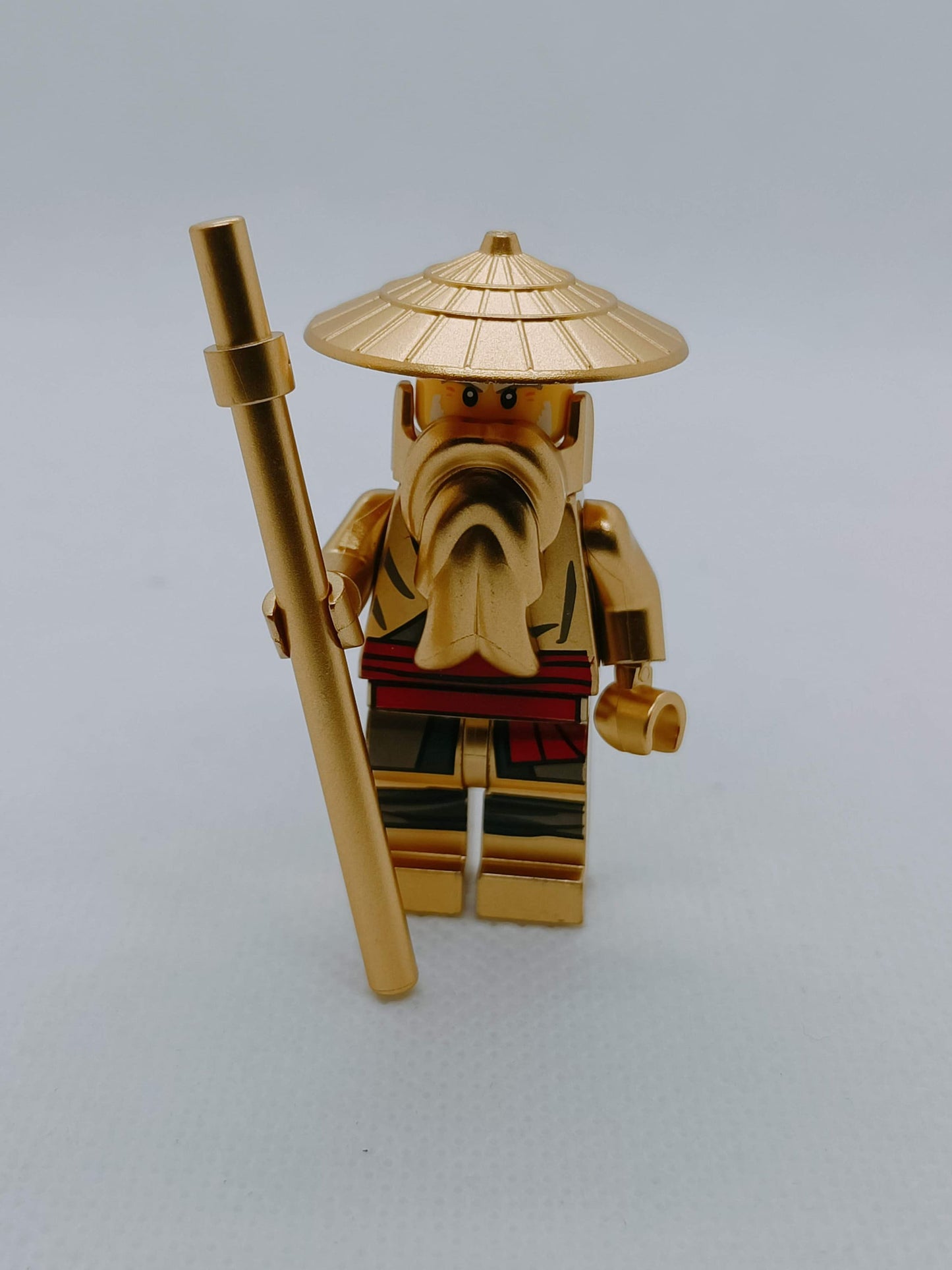 goldener Ninja Klemmbaustein Custom Minifigur MOC