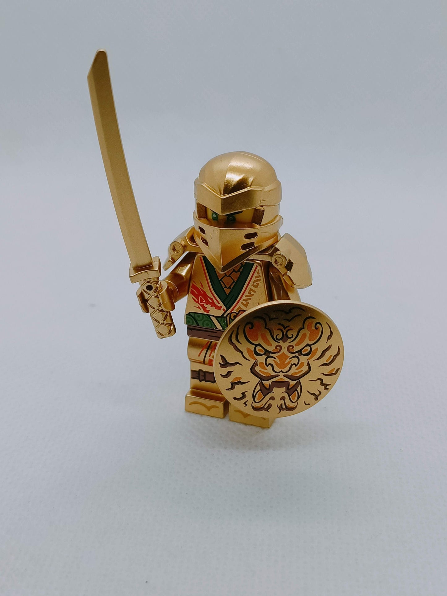 goldener Ninja Klemmbaustein Custom Minifigur MOC