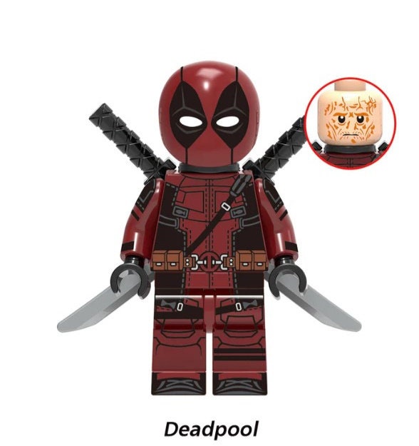 Deadpool - Klemmbaustein Custom Minifigur MOC