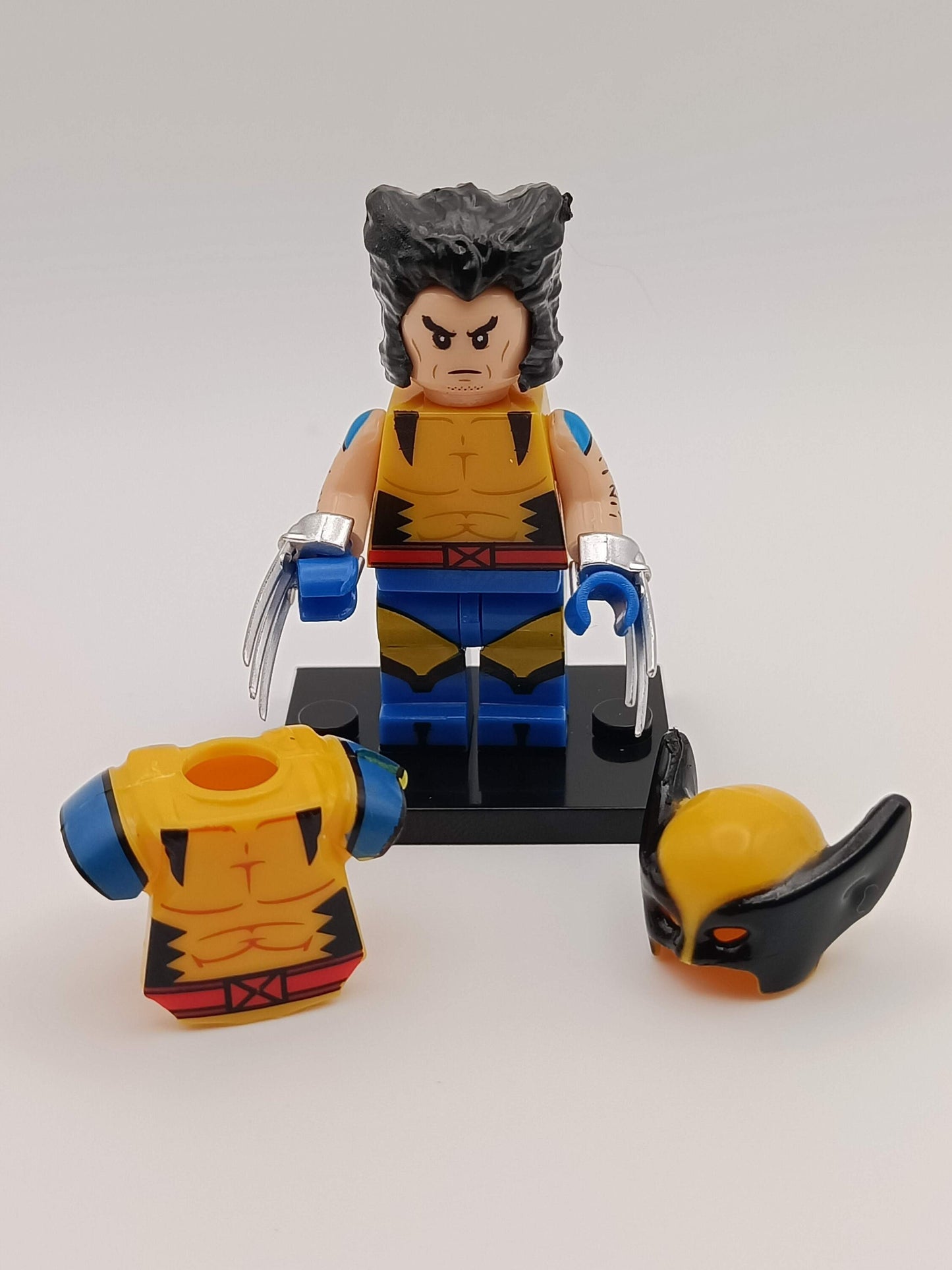 Deadpool / Wolverine - Klemmbaustein Custom Minifigur MOC