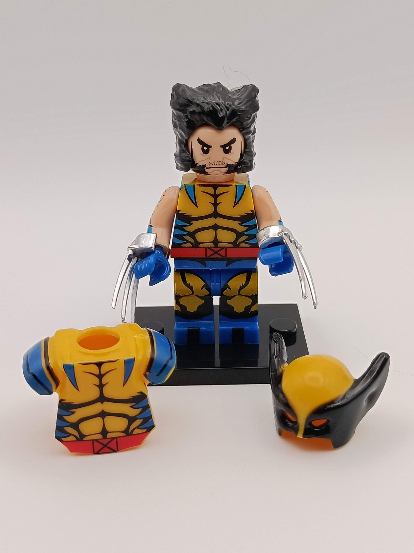 Deadpool / Wolverine - Klemmbaustein Custom Minifigur MOC