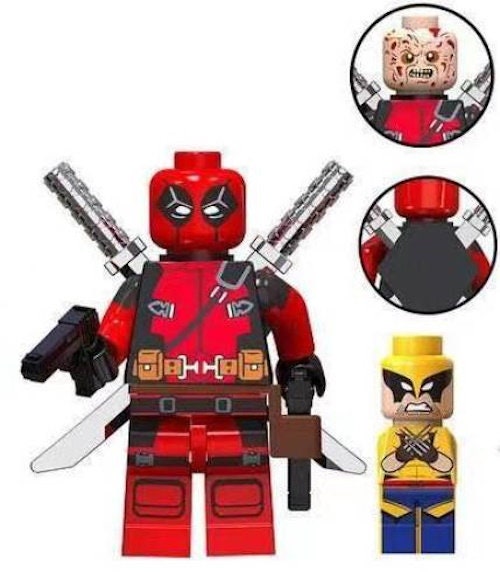 Deadpool - Klemmbaustein Custom Minifigur MOC