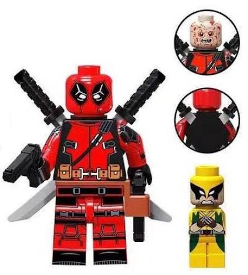 Deadpool - Klemmbaustein Custom Minifigur MOC