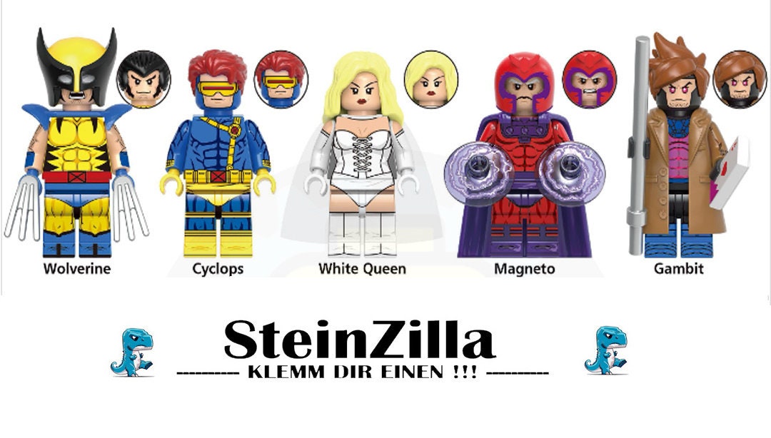 X-Men Charakter - Klemmbaustein Custom Minifigur MOC