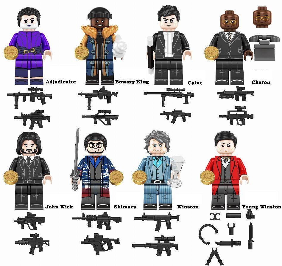 John Wick / The Continental / Charakter - Klemmbaustein Custom Minifigur MOC