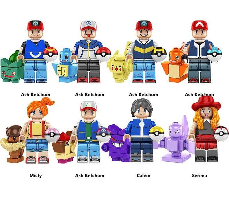 Pokemon Charakter - Klemmbaustein Custom Minifigur MOC