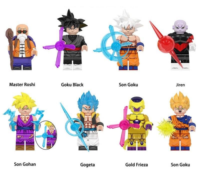 Dragonball Charakter - Klemmbaustein Custom Minifigur MOC