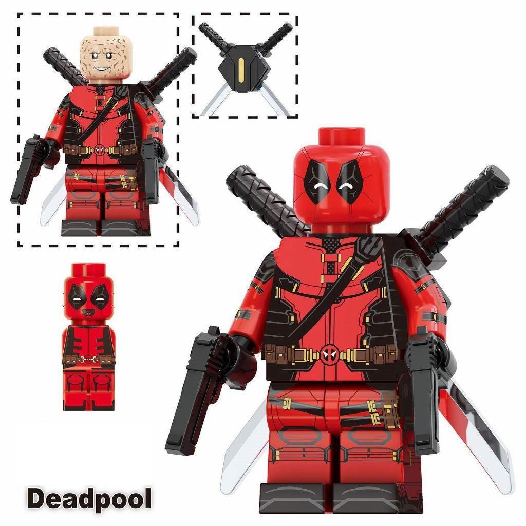 Deadpool - Klemmbaustein Custom Minifigur MOC