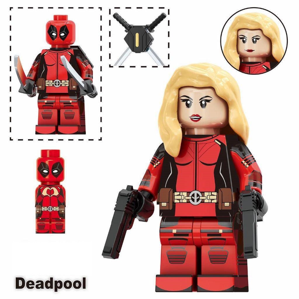 Deadpool - Klemmbaustein Custom Minifigur MOC