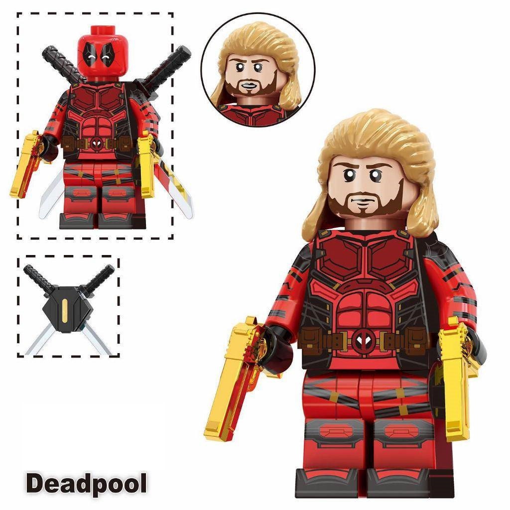 Deadpool - Klemmbaustein Custom Minifigur MOC