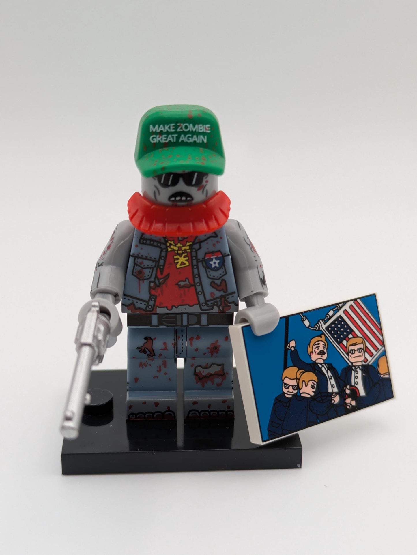 Zombie / Untote - Klemmbaustein Custom Minifigur MOC