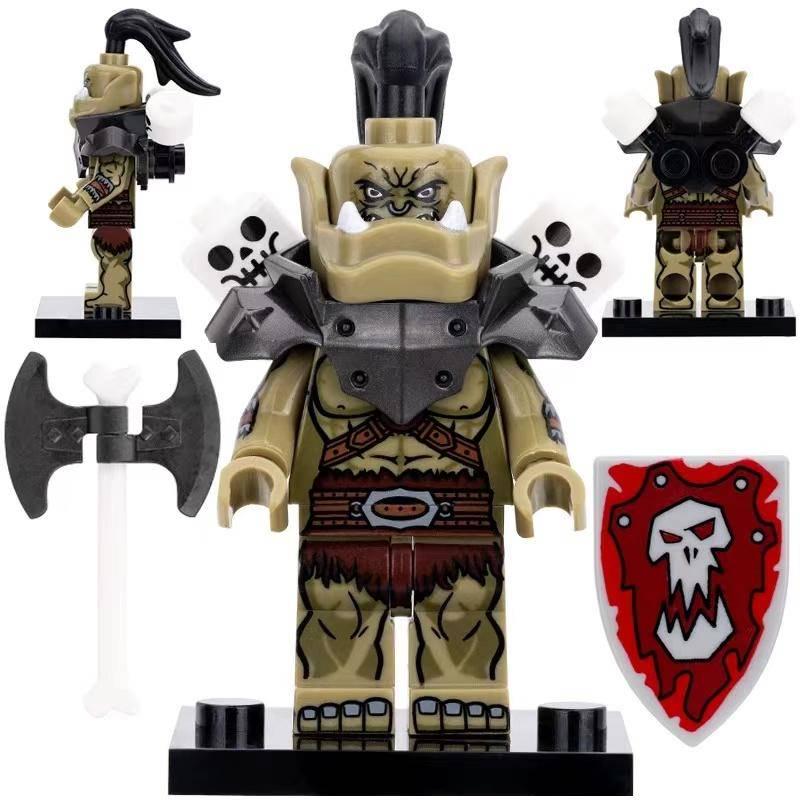 World of Warcraft Orc - Klemmbaustein Custom Minifigur MOC
