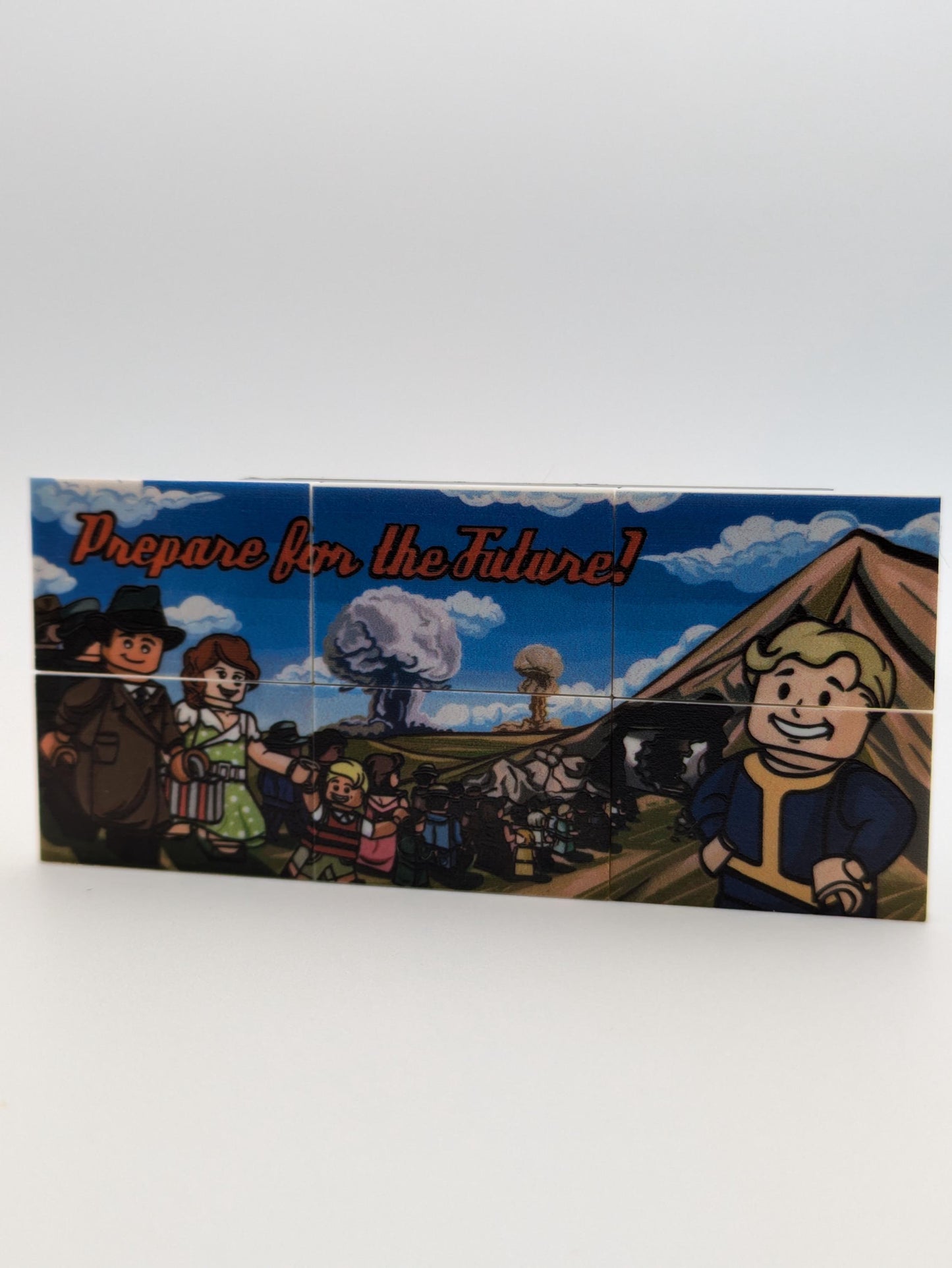 Fallout / bedruckte Plates - Klemmbaustein Custom Minifigur MOC