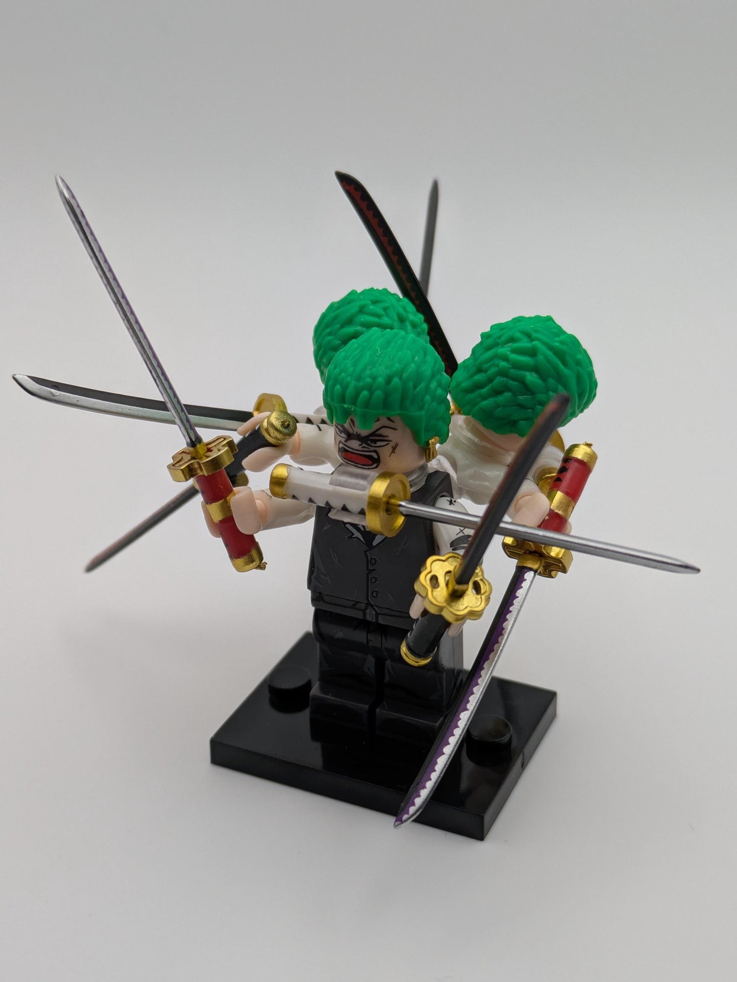 One Piece / Roronoa Zoro - Klemmbaustein Custom Minifigur MOC