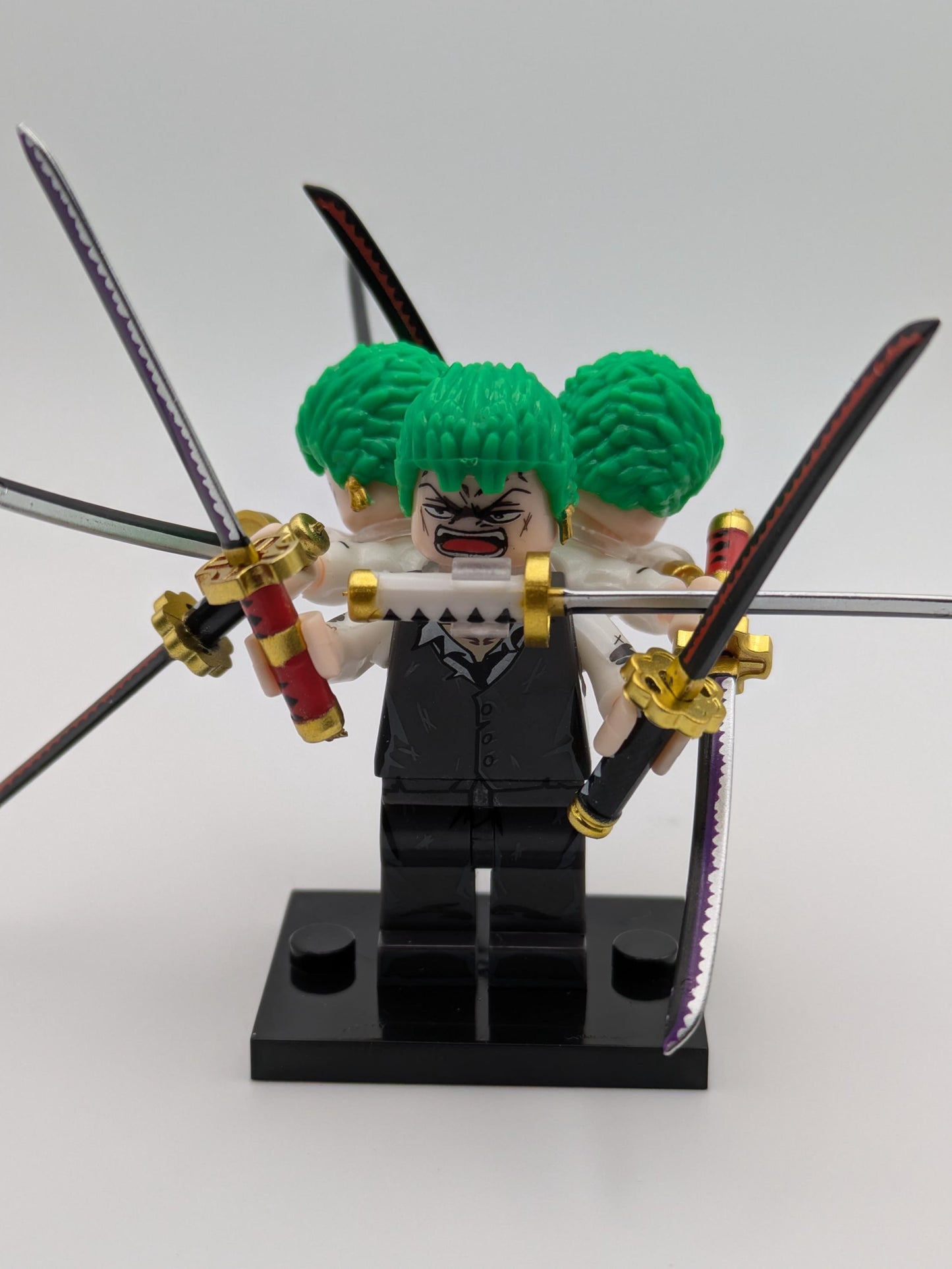 One Piece / Roronoa Zoro - Klemmbaustein Custom Minifigur MOC