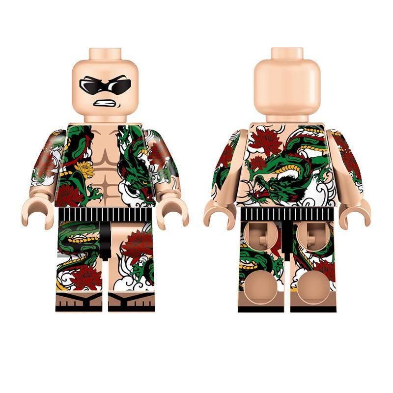Tattooed Man Klemmbaustein Custom Minifigur MOC