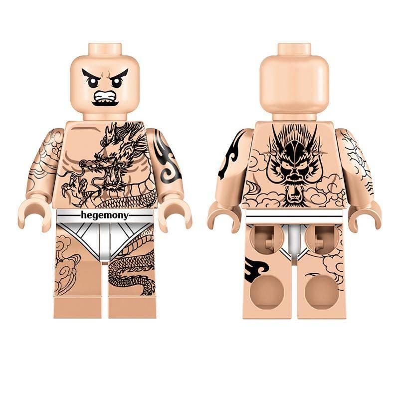 Tattooed Man Klemmbaustein Custom Minifigur MOC
