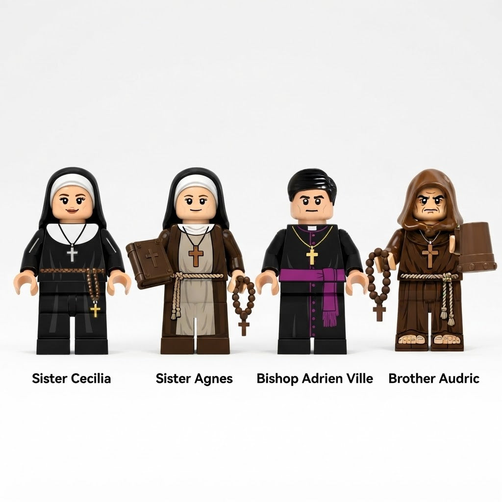 Kirche Charakter - Klemmbaustein Custom Minifigur MOC