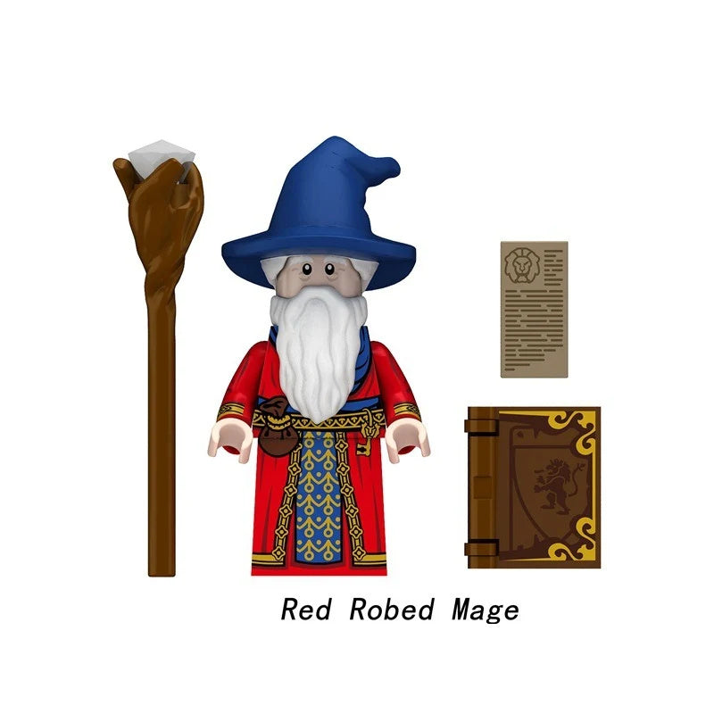 Mittelalter Magier - Klemmbaustein Custom Minifigur MOC