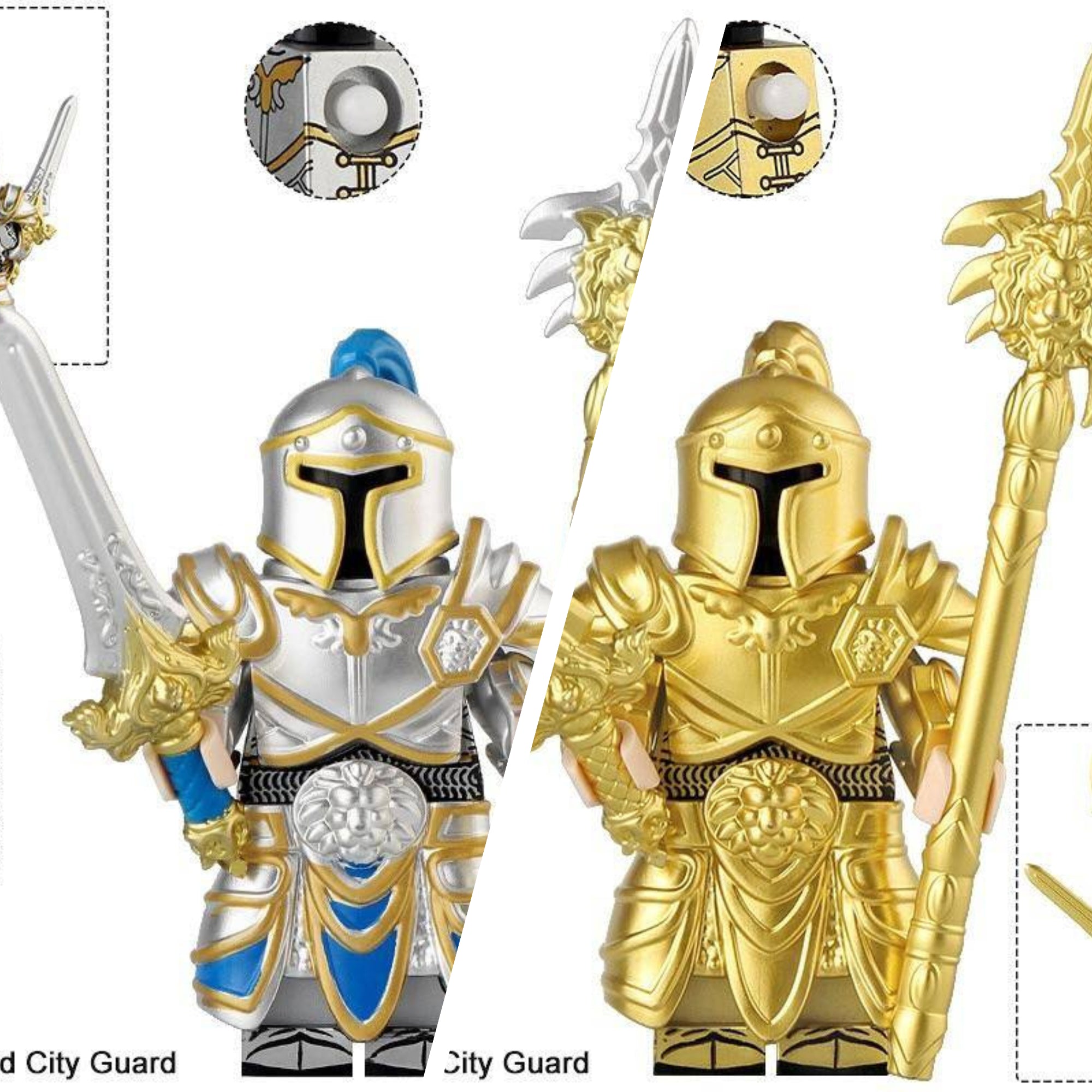 World of Warcraft Stormwind Wächter - Klemmbaustein Custom Minifigur MOC