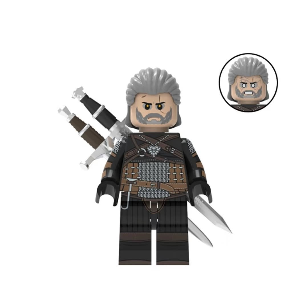 The Witcher / Geralt of Rivia / Klemmbaustein Custom Minifigur MOC
