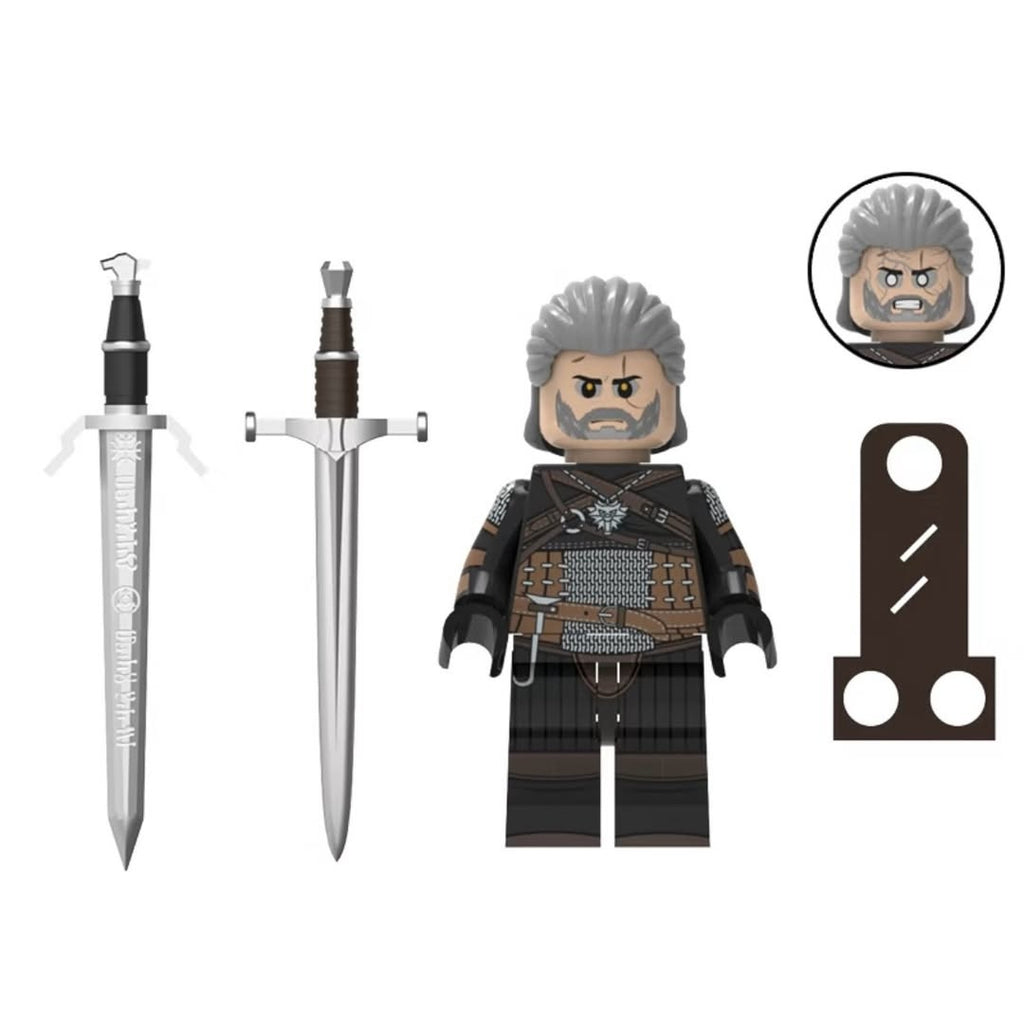 The Witcher / Geralt of Rivia / Clamping Block Custom Minifigure MOC
