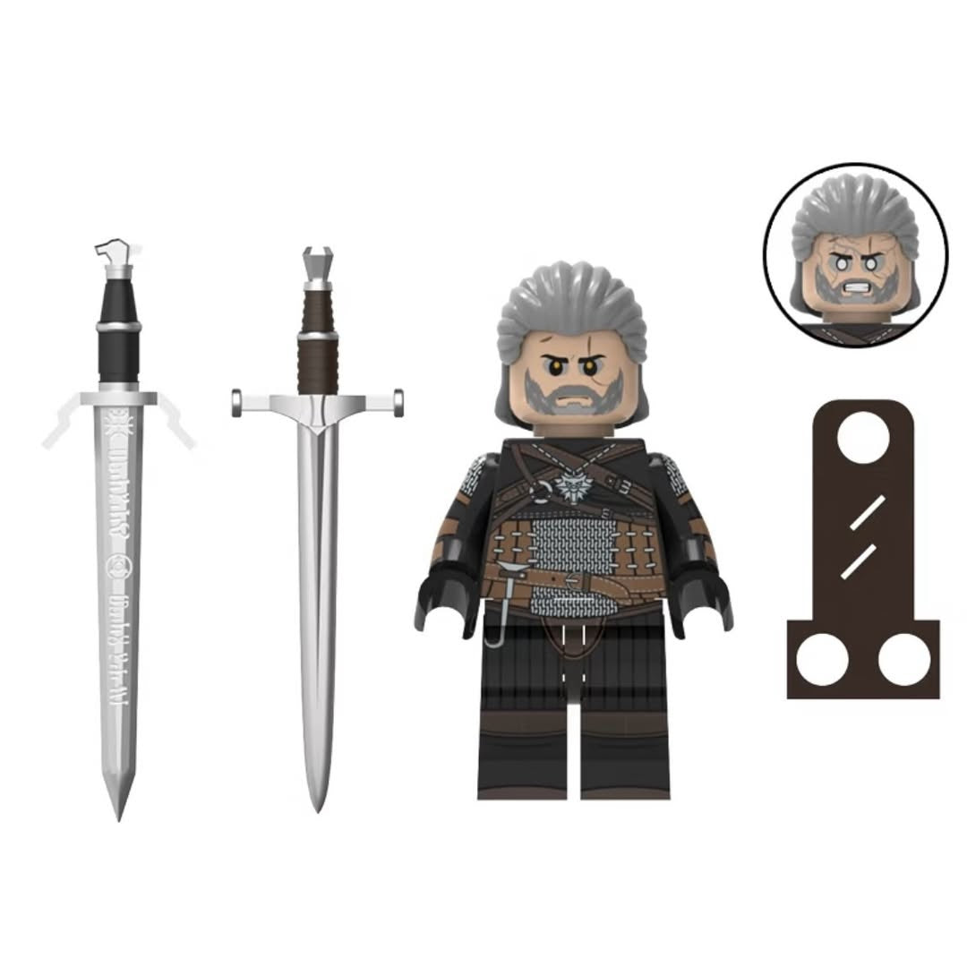 The Witcher / Geralt of Rivia / Klemmbaustein Custom Minifigur MOC