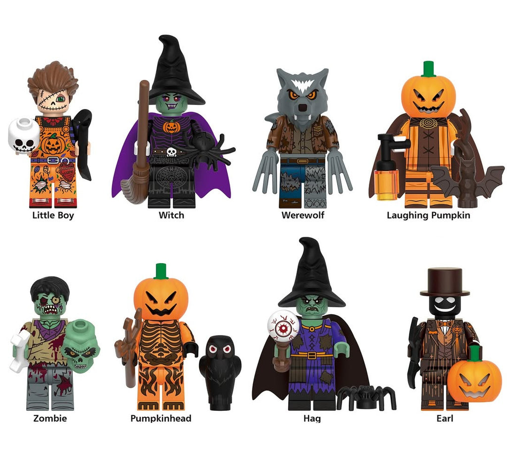 Horror Halloween Character - Brick Building Block Custom Minifigure MOC
