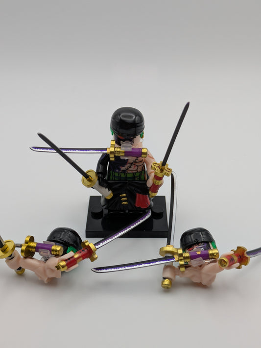 One Piece / Roronoa Zoro - Klemmbaustein Custom Minifigur MOC
