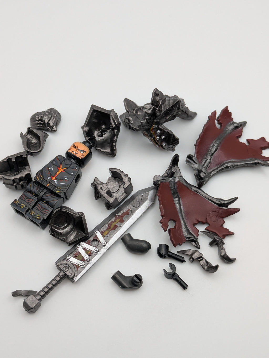Berserk Charakter / Guts - Klemmbaustein Custom Minifigur MOC