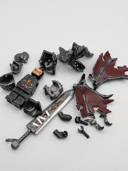 Berserk Charakter / Guts - Klemmbaustein Custom Minifigur MOC