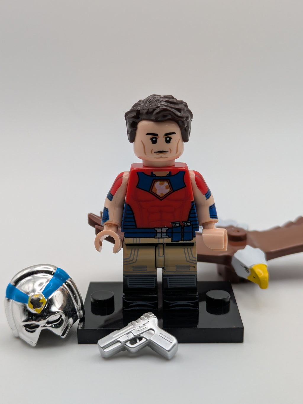 Peacemaker Character / Brick Building Custom Minifigure MOC