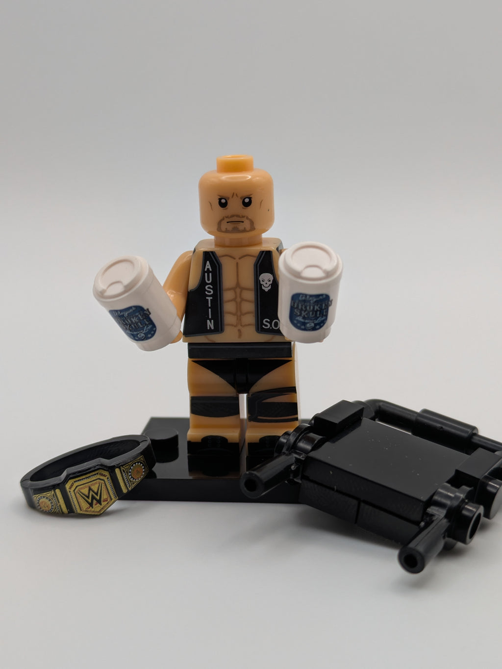 Wrestling Character - Brick-Built Custom Minifigure MOC