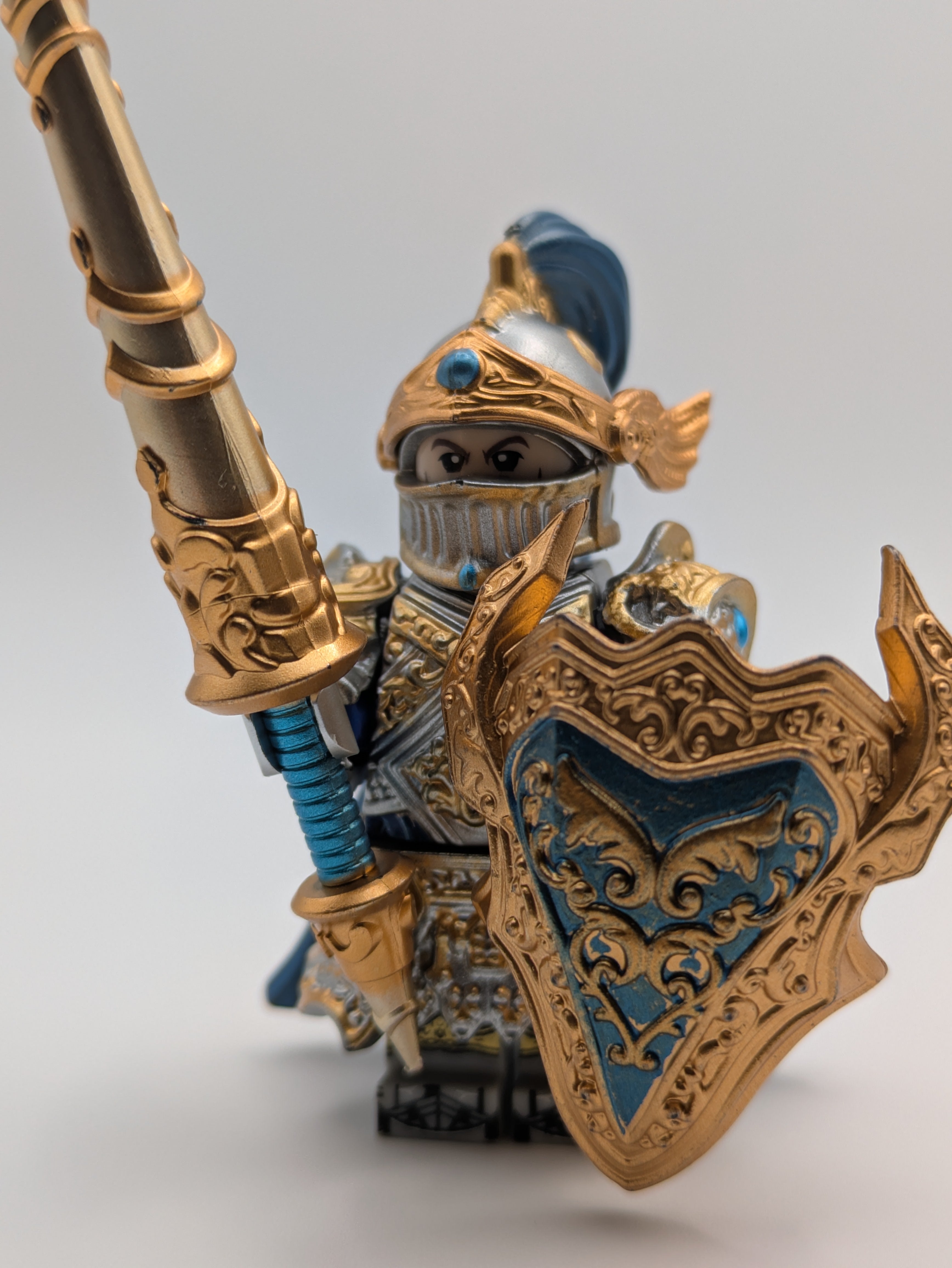 Lancelot / Soldat / Klemmbaustein Custom Minifigur MOC
