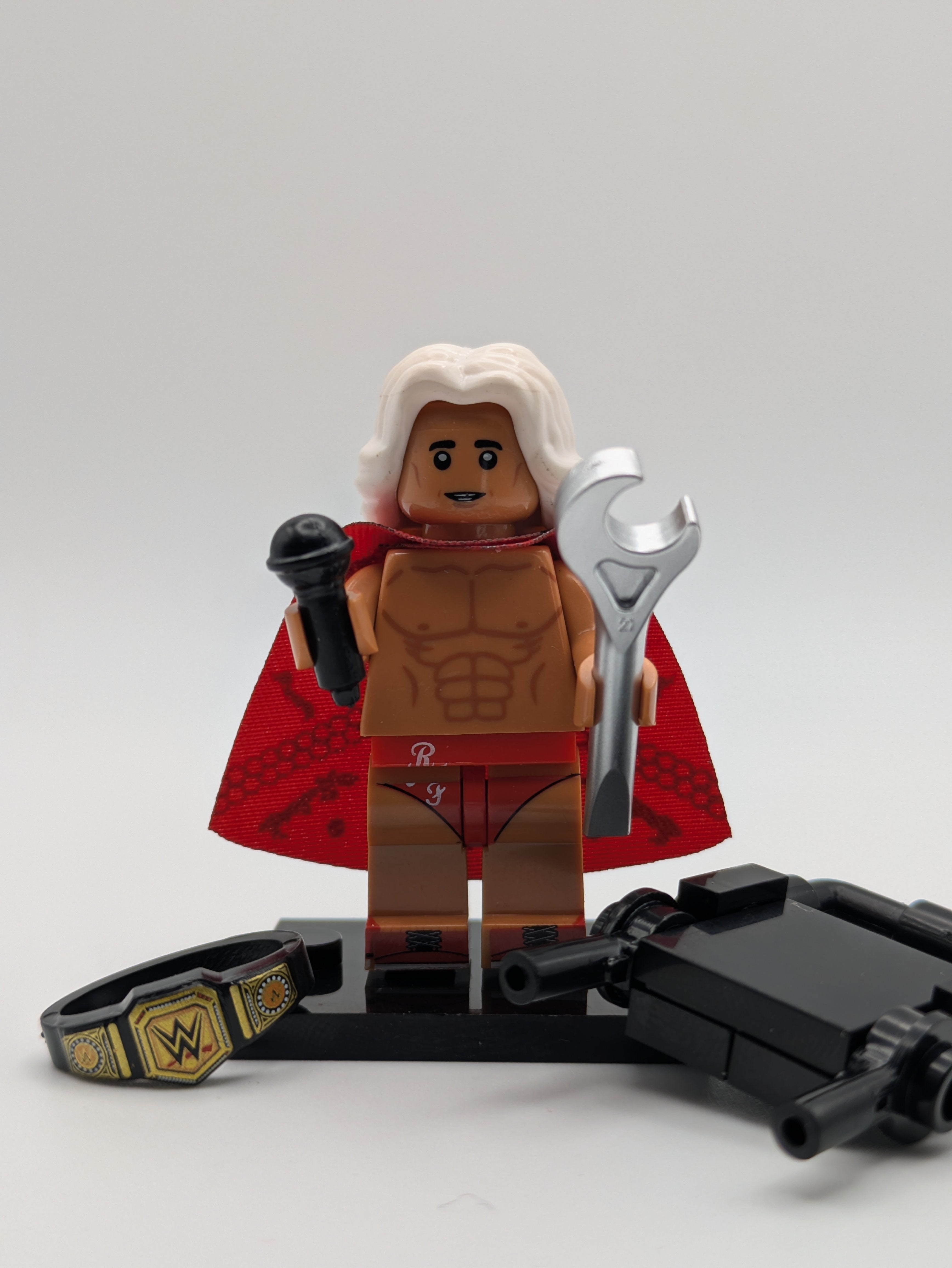 Wrestling Character - Brick-Built Custom Minifigure MOC