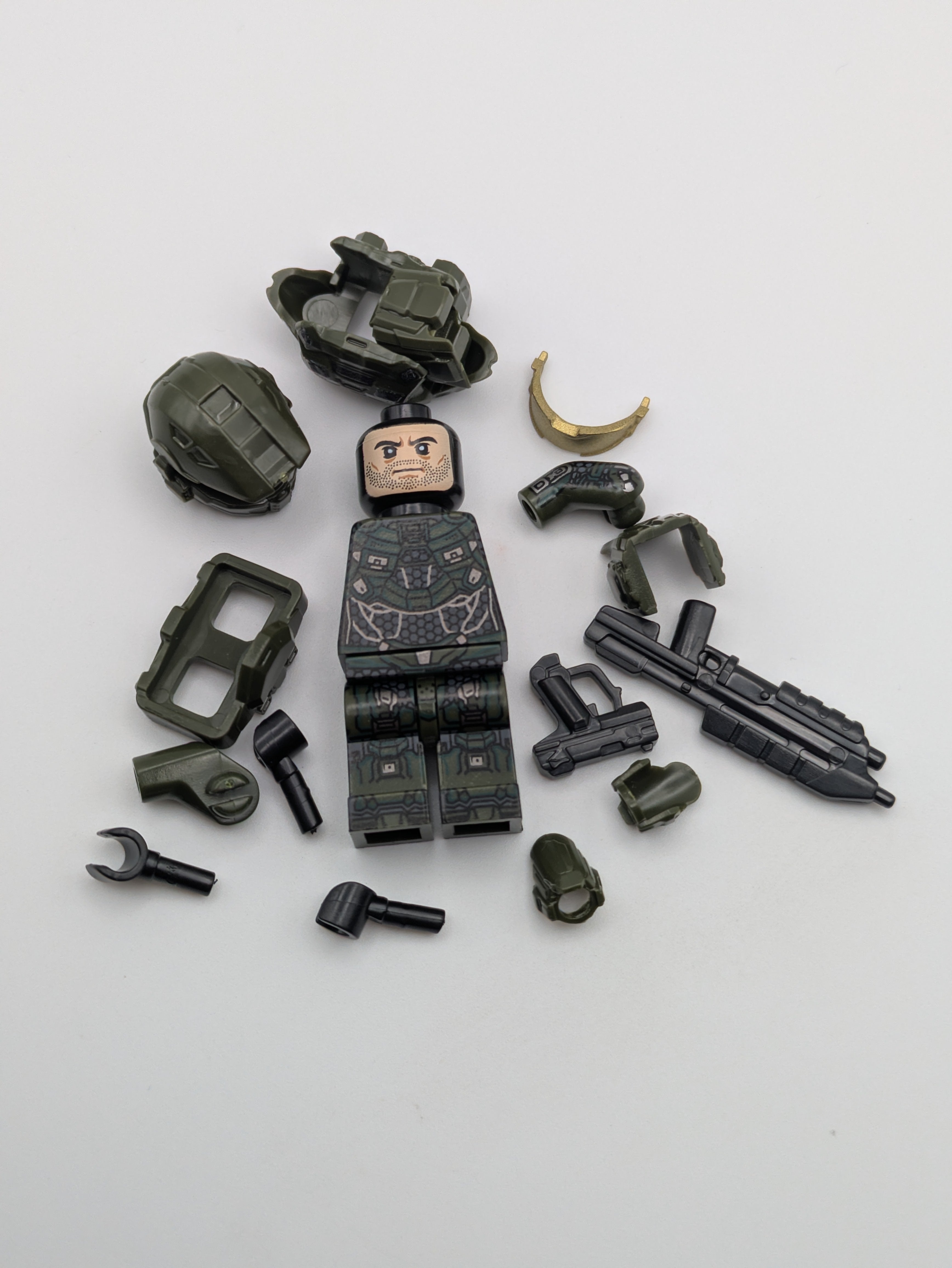 HALO / Master Chief - Klemmbaustein Custom Minifigur MOC