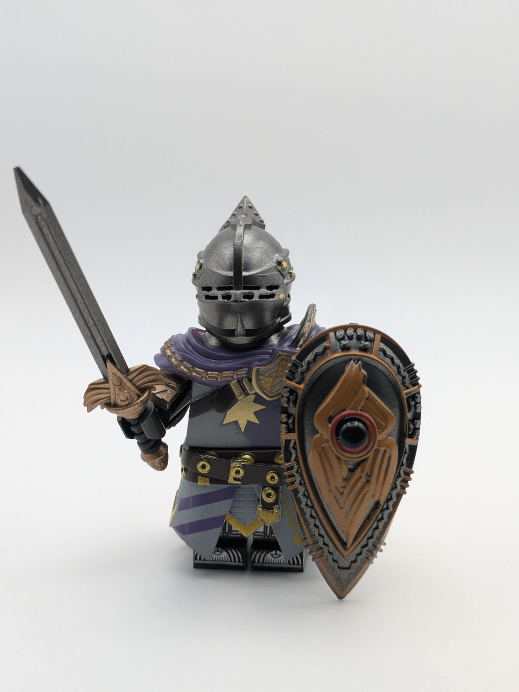 Sir Galahad / Soldat / Klemmbaustein Custom Minifigur MOC