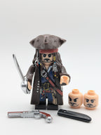 Cpt. Jack Sparrow / Fluch der Karibik - Klemmbaustein Custom Minifigur MOC