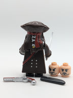 Cpt. Jack Sparrow / Fluch der Karibik - Klemmbaustein Custom Minifigur MOC