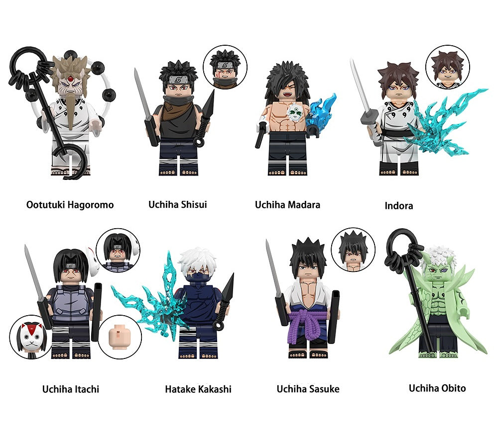 Naruto Charakter - Klemmbaustein Custom Minifigur MOC