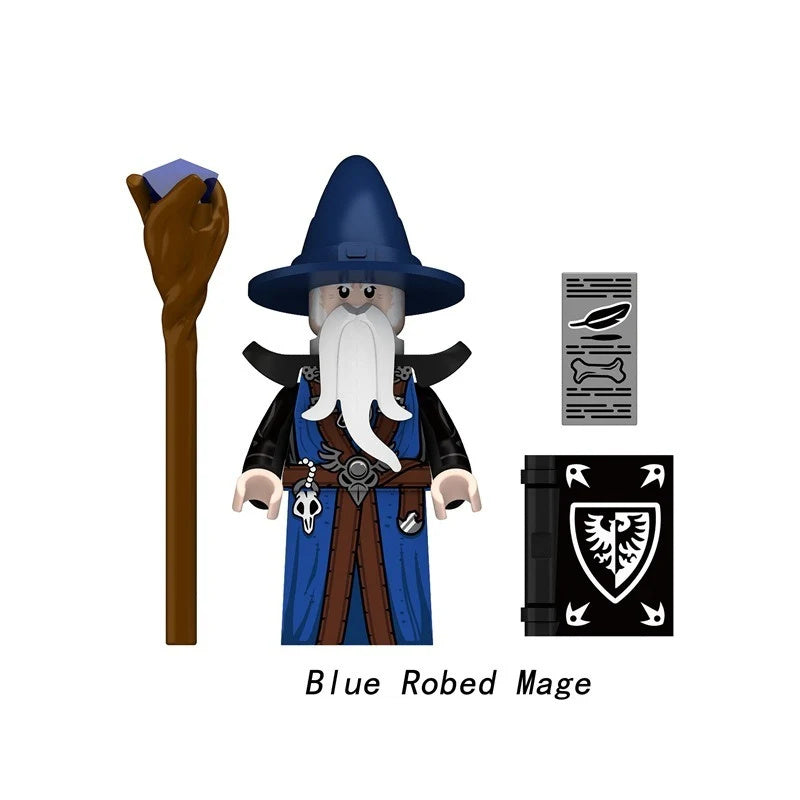 Mittelalter Magier - Klemmbaustein Custom Minifigur MOC