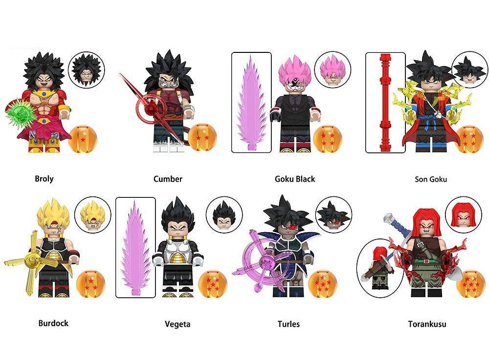 Dragonball Character - Clamp Building Block Custom Minifigure MOC
