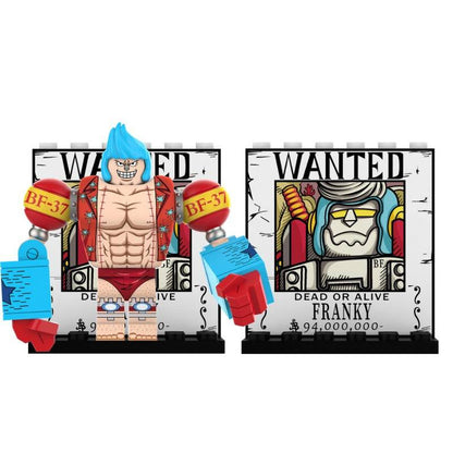 Franky One Piece - Klemmbaustein Custom Minifigur MOC