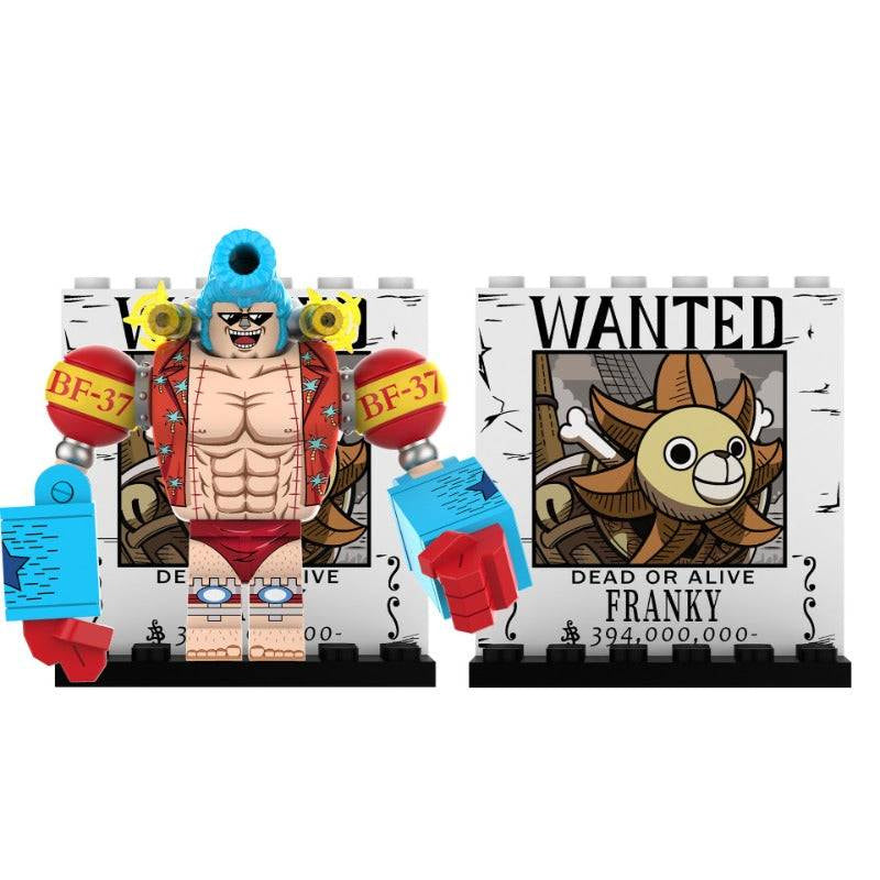 Franky One Piece - Klemmbaustein Custom Minifigur MOC