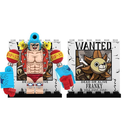 Franky One Piece - Klemmbaustein Custom Minifigur MOC