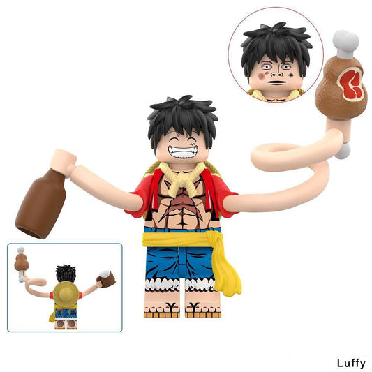 One Piece / Monkey D. Luffy - Klemmbaustein Custom Minifigur