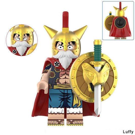 One Piece / Monkey D. Luffy - Klemmbaustein Custom Minifigur