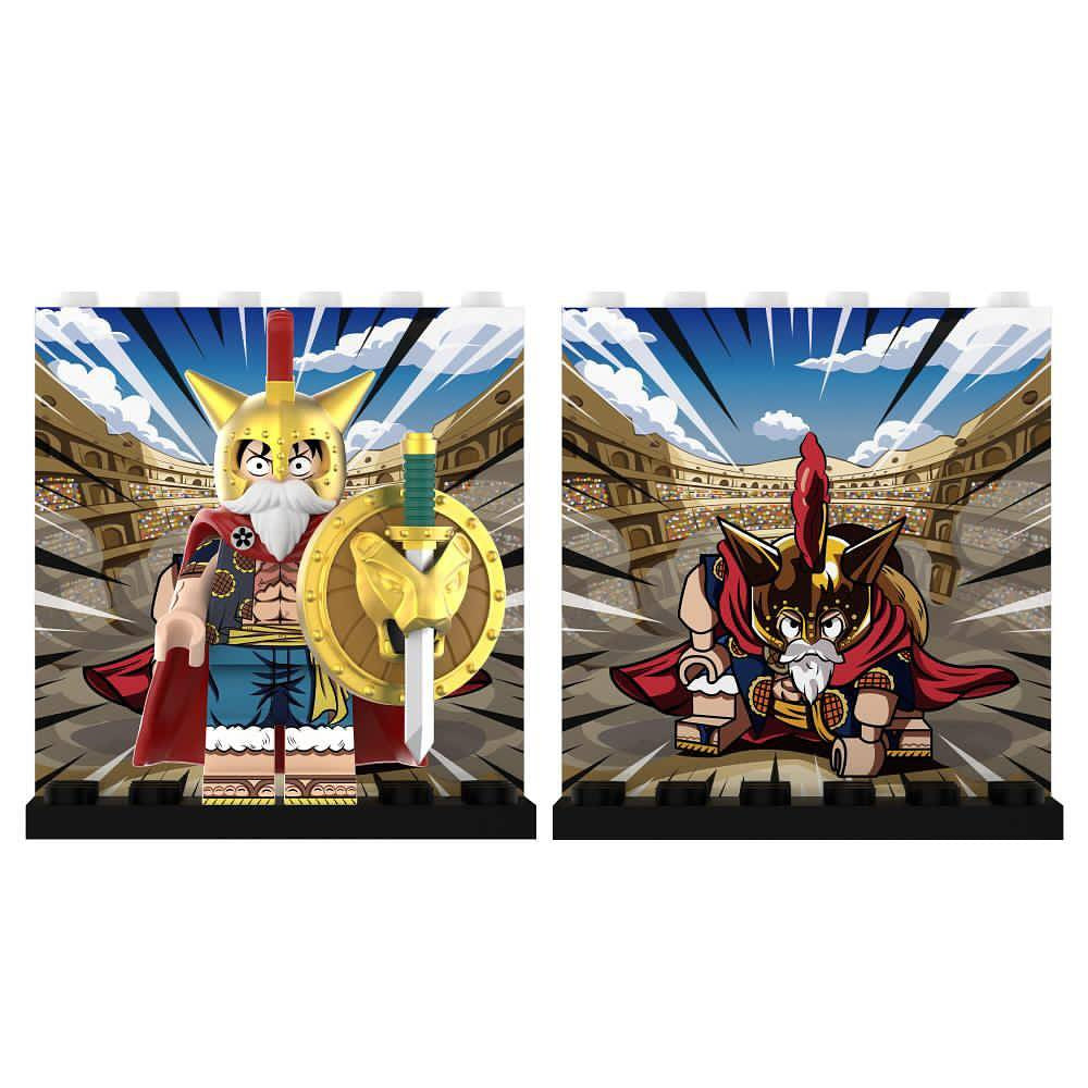 One Piece / Monkey D. Luffy - Klemmbaustein Custom Minifigur